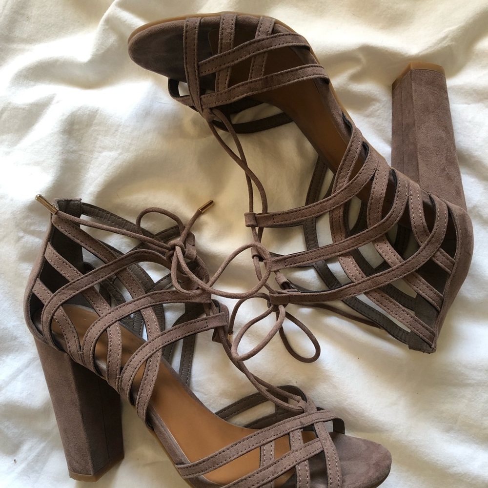 Neutral colored heels